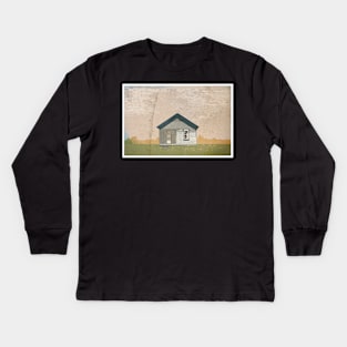 Frankfort Building Illustration Kids Long Sleeve T-Shirt